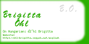 brigitta ohl business card